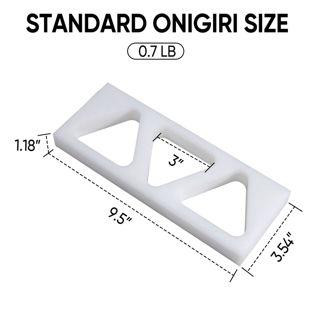 Triangle Onigiri Mold Rice Ball Press – Japanese Onigiri Maker with 3 or 5 Cavities, BPA-Free Food Grade Plastic, Easy Release Musubi Mold for Bento & Meal Prep (Medium–3-Cavity)