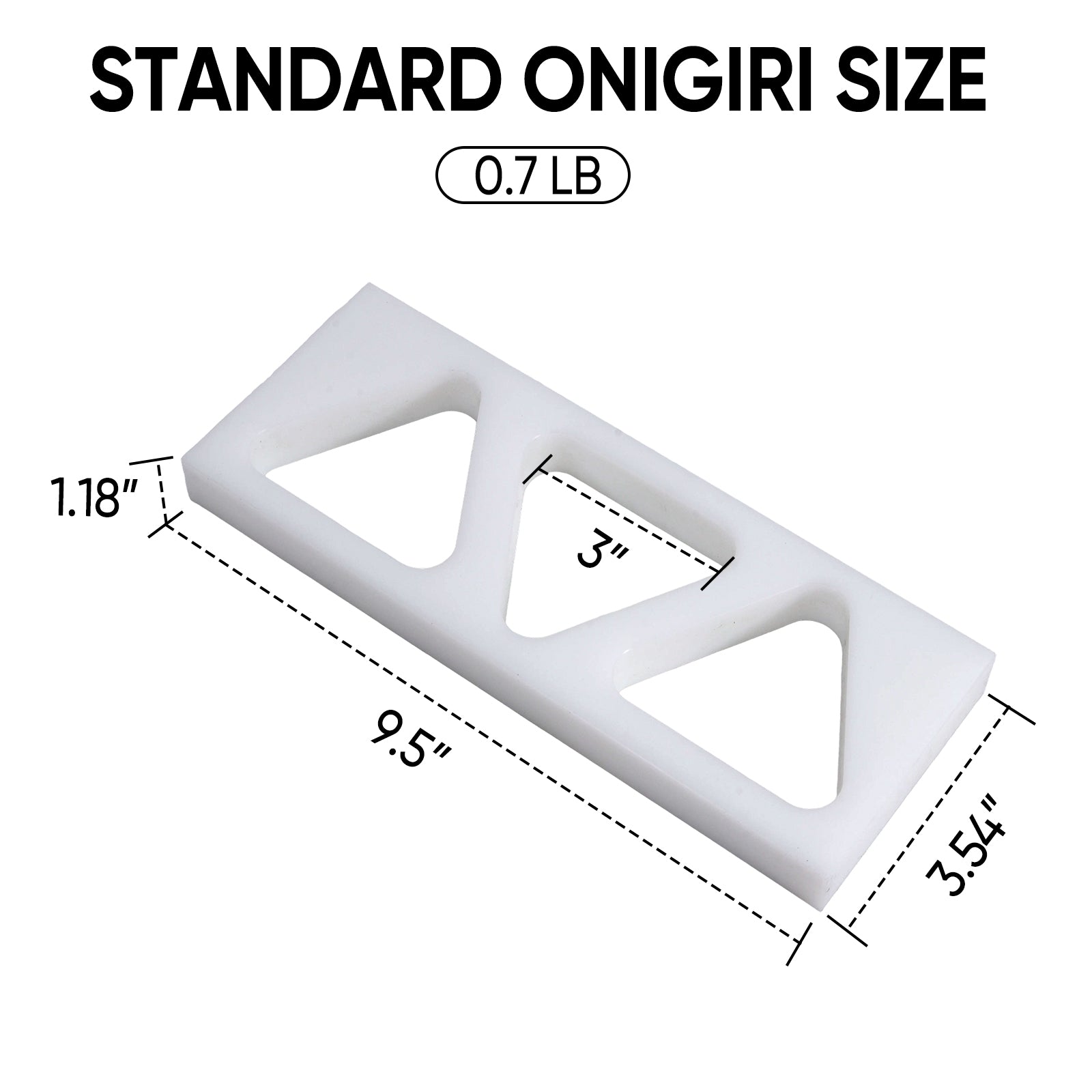 Triangle Onigiri Mold Rice Ball Press – Japanese Onigiri Maker with 3 or 5 Cavities, BPA-Free Food Grade Plastic, Easy Release Musubi Mold for Bento & Meal Prep (Medium–3-Cavity)