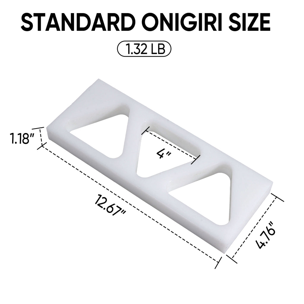 Triangle Onigiri Mold Rice Ball Press – Japanese Onigiri Maker, BPA-Free Food Grade Plastic, Easy Release Musubi Mold for Bento & Meal Prep (Large – 3-Cavity)
