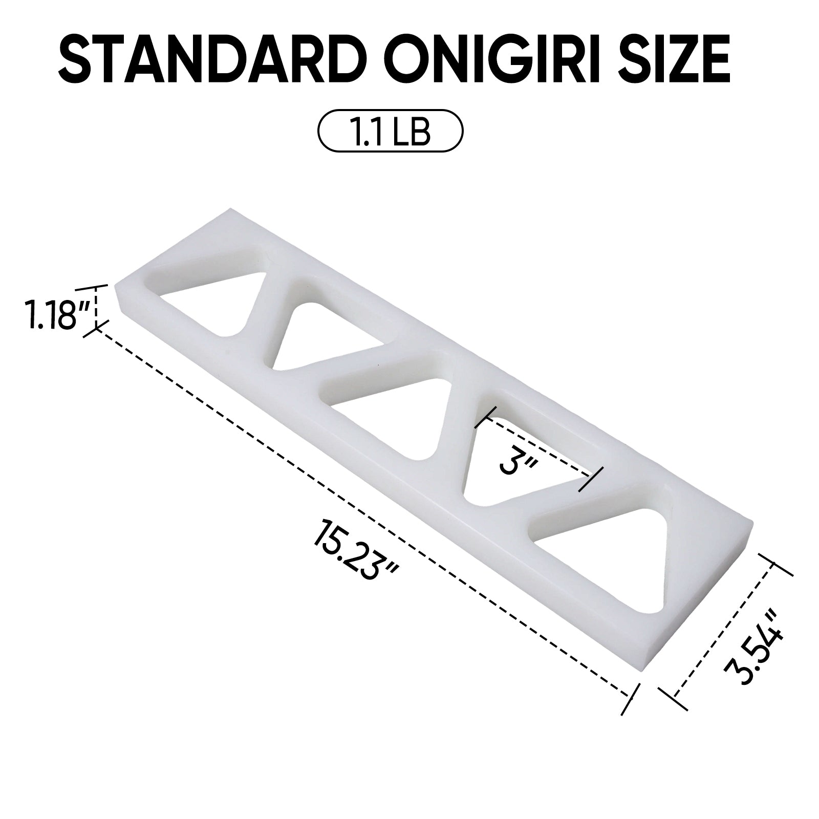 Triangle Onigiri Mold Rice Ball Press – Japanese Onigiri Maker with 3 or 5 Cavities, BPA-Free Food Grade Plastic, Easy Release Musubi Mold for Bento & Meal Prep (Medium–5-Cavity)