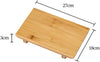 Bamboo Sushi Plate Japanese Style Sushi Serving Tray, Wooden Sushi Board & Sashimi Platter – Natural Eco-Friendly Bamboo Tableware for Sushi Rolls, Nigiri & Appetizers (10.63" × 7.09", Count, 2)