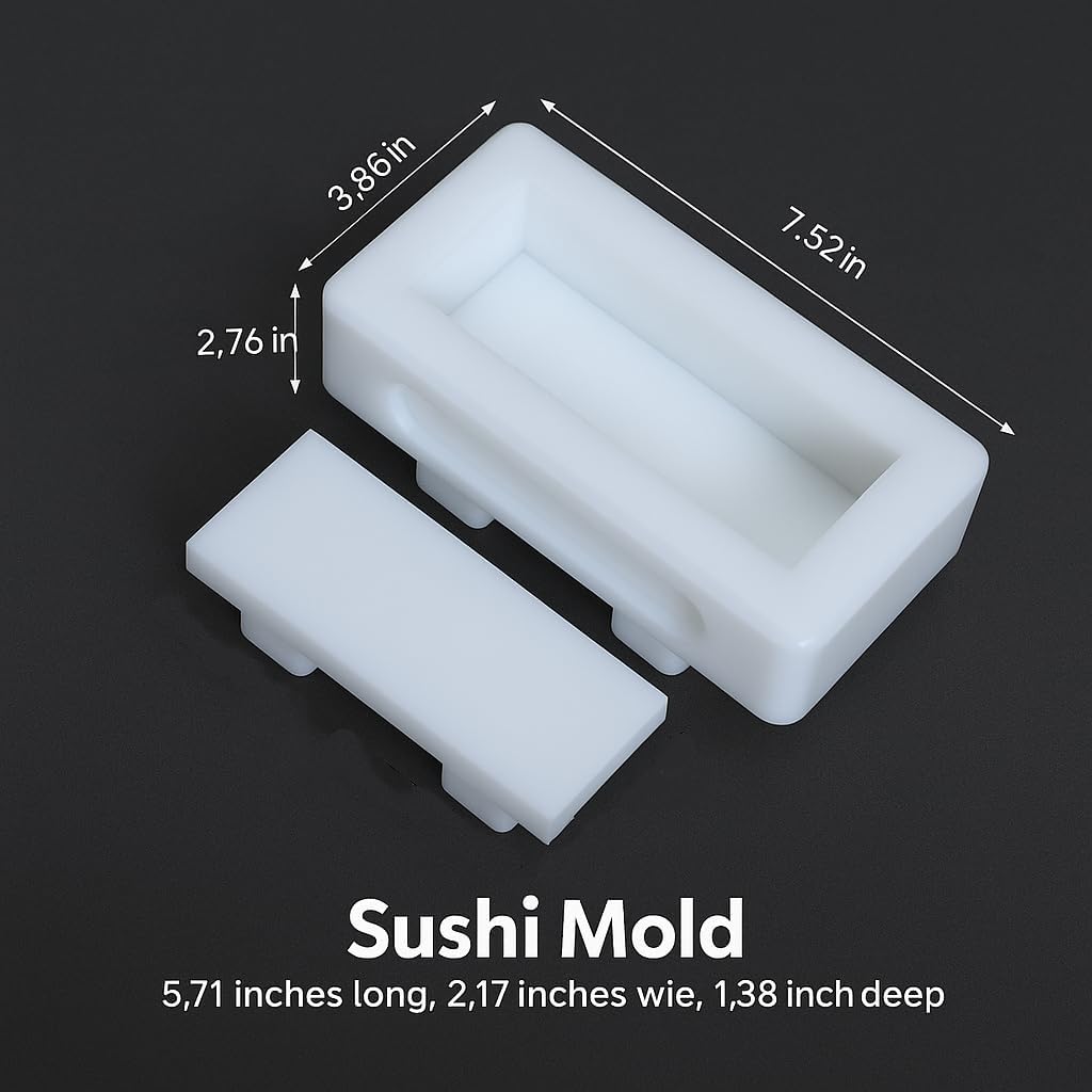 LEQC Onigiri Sushi Mold Press – Musubi Maker & Spam Musubi Press for Restaurant & Home