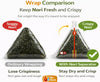 LEQC Onigiri Wrapper with Nori Separator – Keep Seaweed Crispy, 100 Count