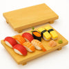 Bamboo Sushi Plate Japanese Style Sushi Serving Tray, Wooden Sushi Board & Sashimi Platter – Natural Eco-Friendly Bamboo Tableware for Sushi Rolls, Nigiri & Appetizers (10.63" × 7.09", Count, 2)