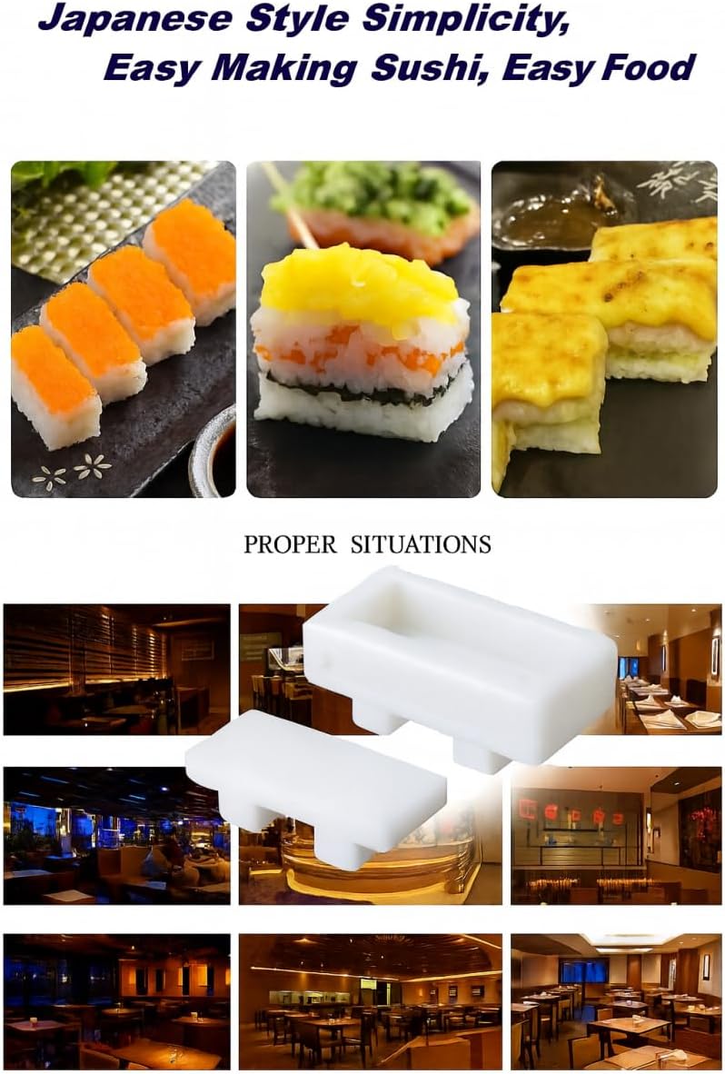 LEQC Onigiri Sushi Mold Press – Musubi Maker & Spam Musubi Press for Restaurant & Home