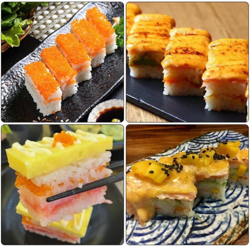 LEQC Onigiri Sushi Mold Press – Musubi Maker & Spam Musubi Press for Restaurant & Home