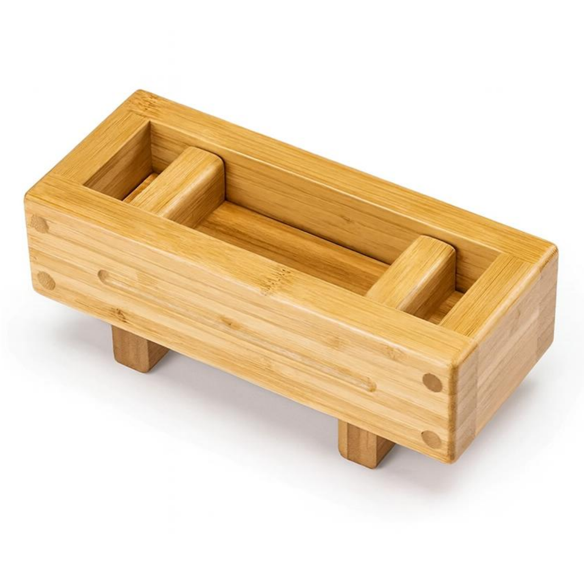 Onigiri Sushi Mold Press – Musubi Maker Rice Molds, Spam Musubi Press, Professional Sushi Tools for Restaurant & Home (Natural Bamboo)