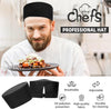4 pcs Chef Skull Cap – Adjustable & Breathable Mesh Chef Hats for Men Women Kitchen Cook Cap, Oil-Resistant Chef Works Hat