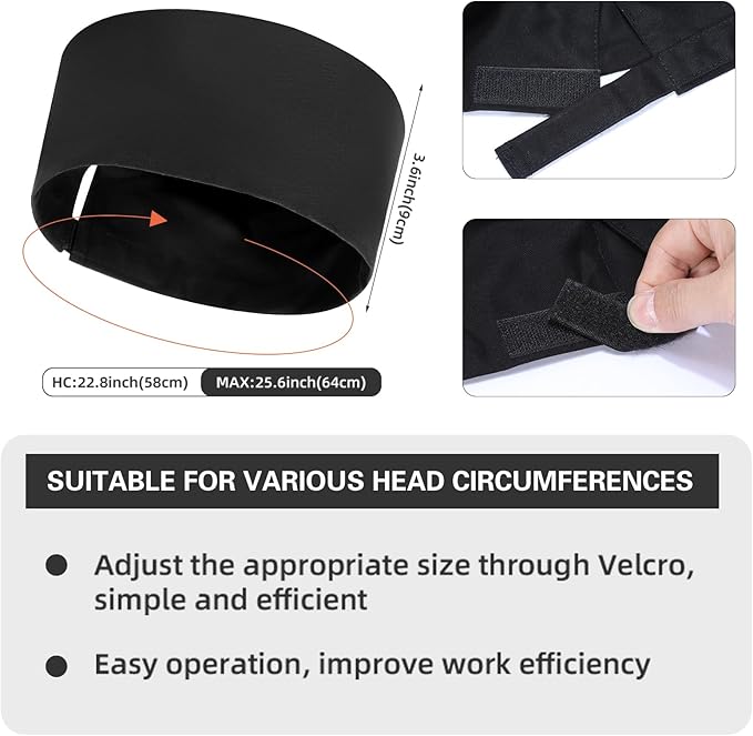 Chef Skull Cap – Adjustable & Breathable Mesh Chef Hat for Men & Women, Oil-Resistant Kitchen Cook Cap