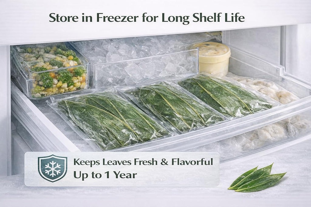 Sushi Bamboo Leaves – Natural Whole Bamboo Leaf Sheets, 100 Sheets (11.4" x 3.2"), Vacuum Sealed