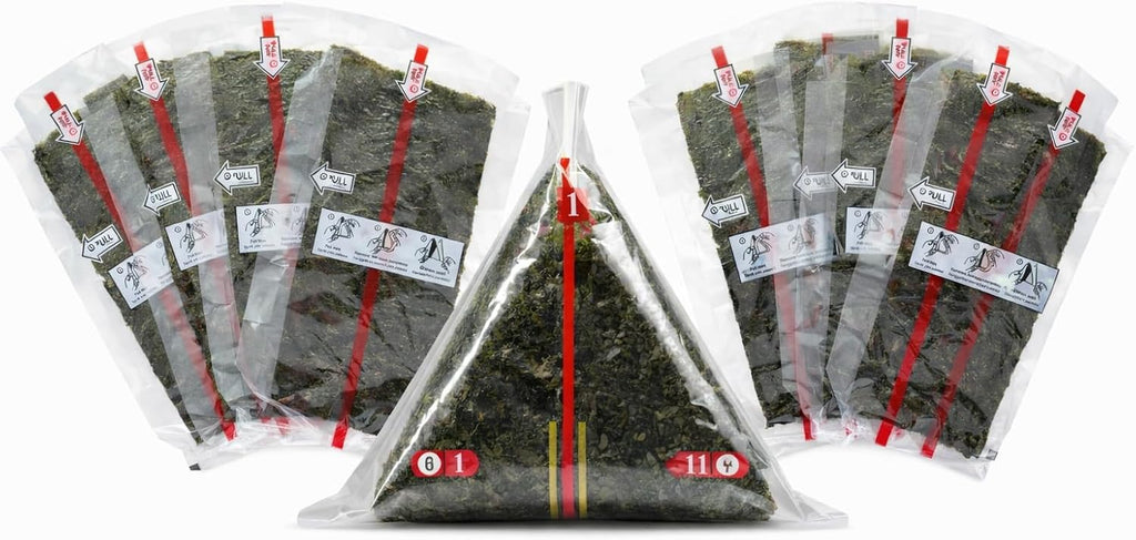 LEQC Onigiri Wrapper with Nori Separator – Keep Seaweed Crispy, 100 Count