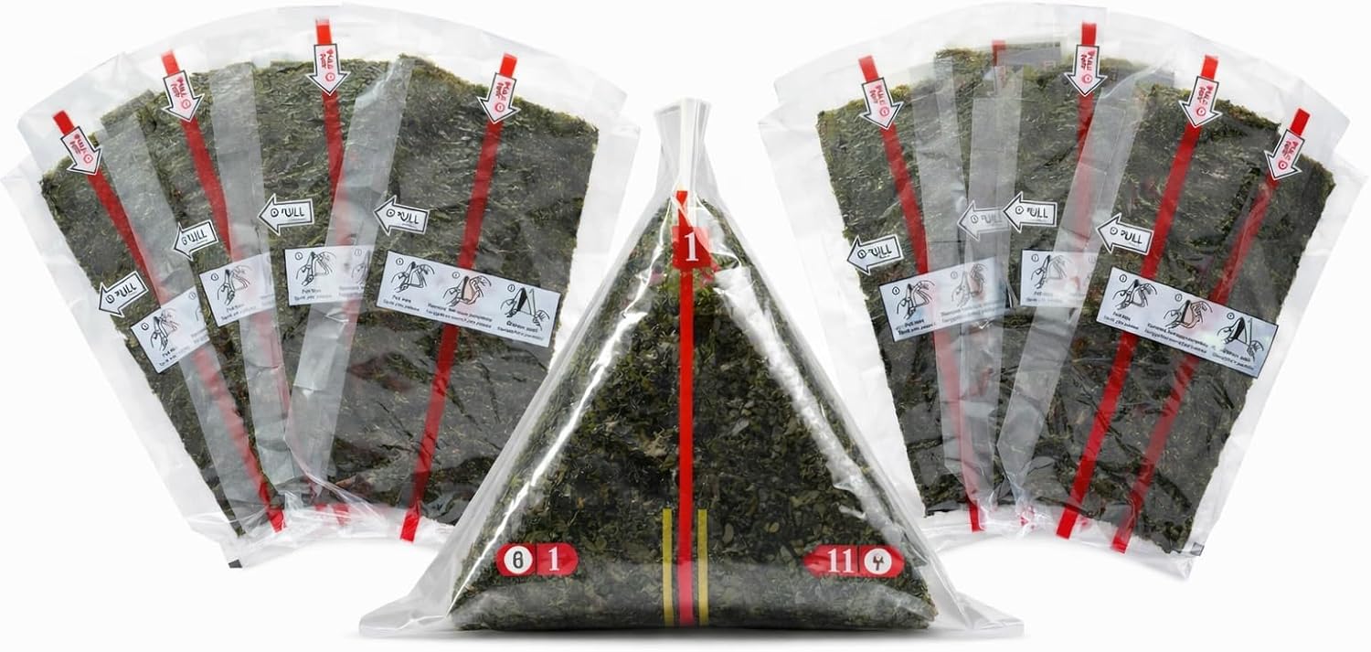 LEQC Onigiri Wrapper with Nori Separator – Keep Seaweed Crispy, 100 Count
