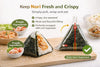 LEQC Onigiri Wrapper with Nori Separator – Keep Seaweed Crispy, 100 Count