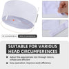 2 pcs Chef Skull Cap – Adjustable & Breathable Mesh Chef Hats for Men Women Kitchen Cook Cap, Oil-Resistant Chef Works Hat