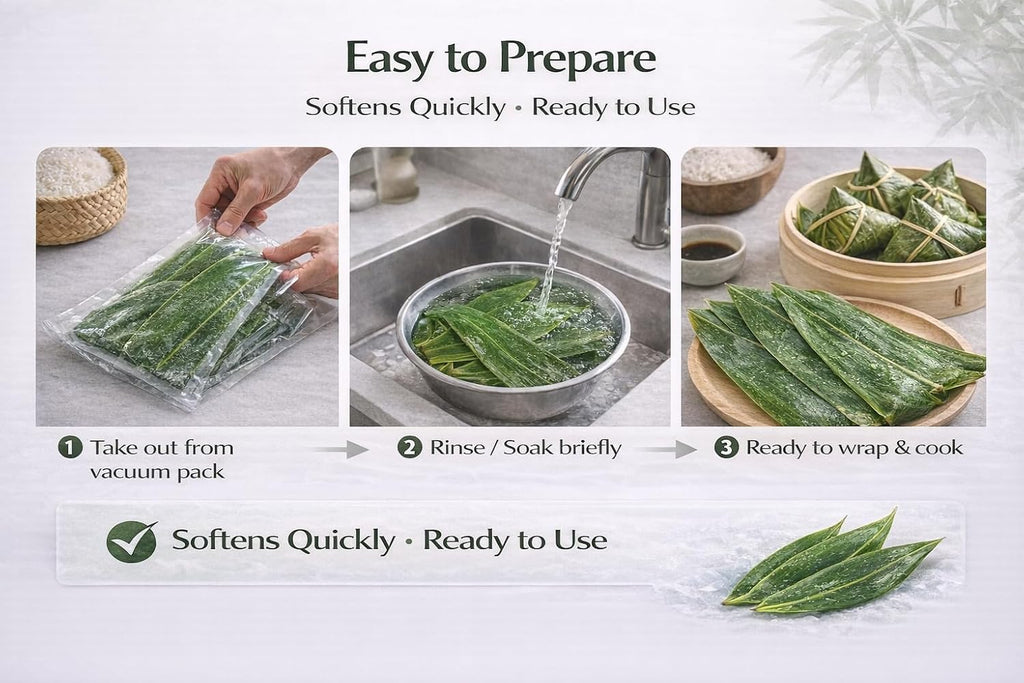 Sushi Bamboo Leaves – Natural Whole Bamboo Leaf Sheets, 100 Sheets (11.4" x 3.2"), Vacuum Sealed
