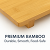 Bamboo Sushi Plate – Japanese Style Sushi Serving Tray & Sashimi Platter, Natural Eco-Friendly Bamboo Tableware 9.45" x 5.91"