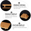Bamboo Sushi Plate – Japanese Style Sushi Serving Tray & Sashimi Platter, Natural Eco-Friendly Bamboo Tableware 9.45" x 5.91"